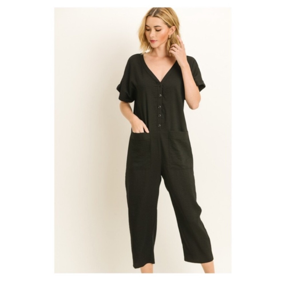 ROOLEE Le Lis Black Jumpsuit- brand new